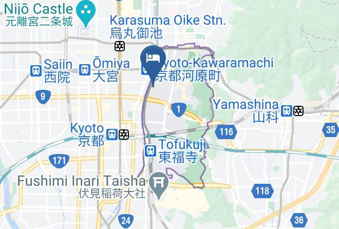 Kyoto City Higashiyama Ward - Private Residence Kyoto Miyagawa Cho Yui Maps