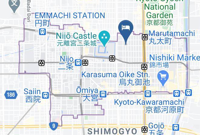 Kyoto City Nakagyo Ward - Private Residence Nijo Jo Nagomi Maps