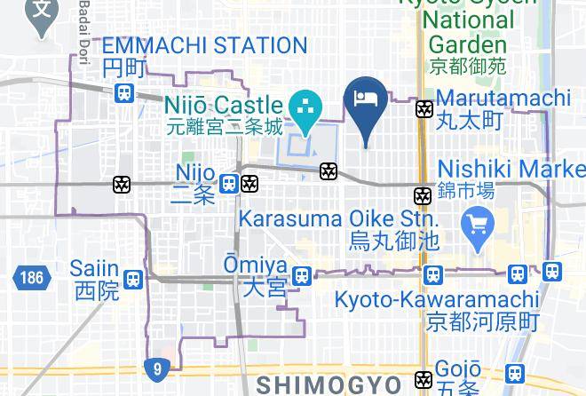 Kyoto City Nakagyo Ward - Private Residence Nijo Jo Sachi Maps