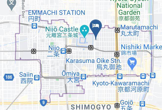 Kyoto City Nakagyo Ward - Private Residence Nijo Jo Yoshi Maps