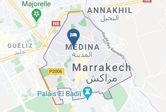 Marrakesh - Private Riad Marrakech Riad Nakhil Maps