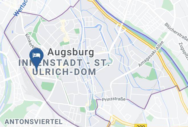 Augsburg - Privathotel Riegele Maps