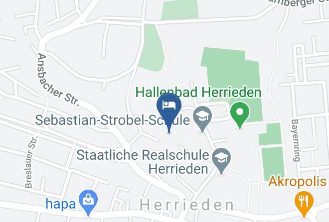 Ansbach - Privat Pension Herrieden Maps