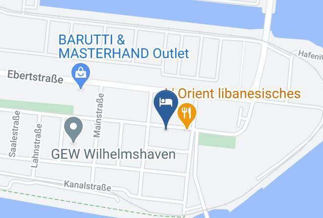 Wilhelmshaven - Privatpension Kahnke Maps