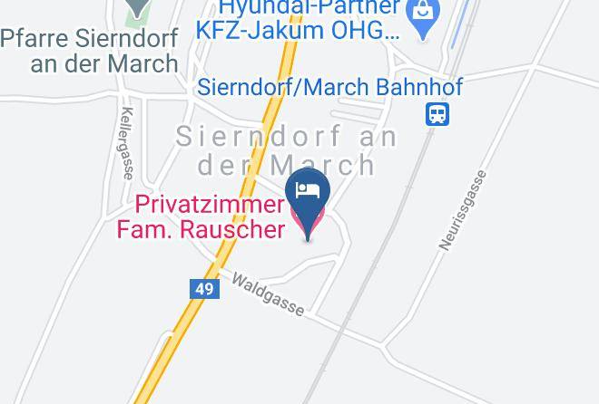 Ganserndorf - Privatzimmer Fam Rauscher Maps