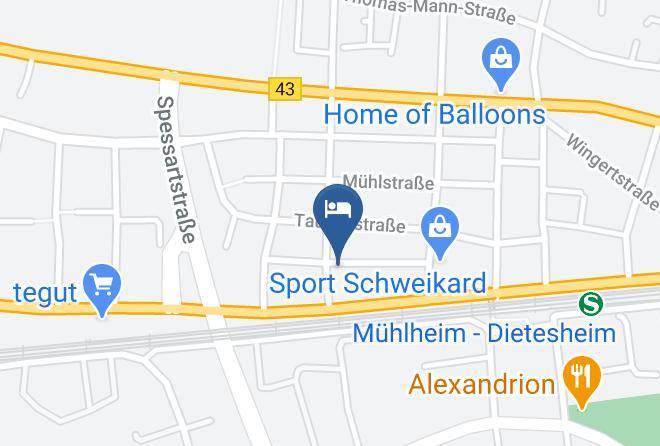Offenbach - Privatzimmer Spahn In Muhlheim Maps