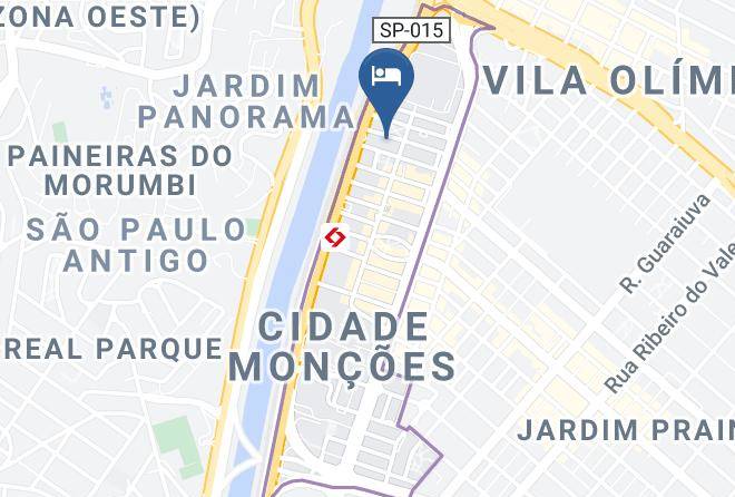 Sao Paulo Itaim Bibi - Hotel Transamerica Berrini Maps