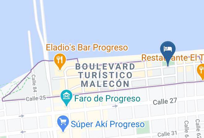 Progreso - Hotel Progreso Beach Maps