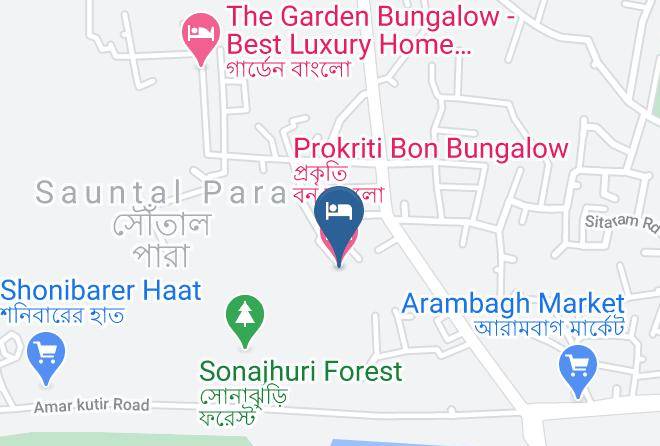 Bolpur Sriniketan - Prokriti Bon Bungalow Maps