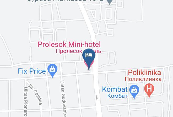 Prolesok Mini Hotel Map