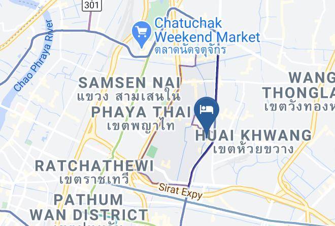 Din Daeng District - Prom Ratchada Hotel Maps