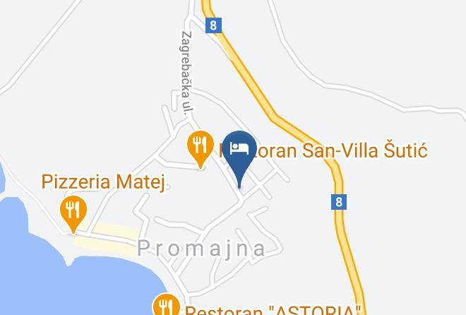 Baska Voda - Promajna Tourist Maps