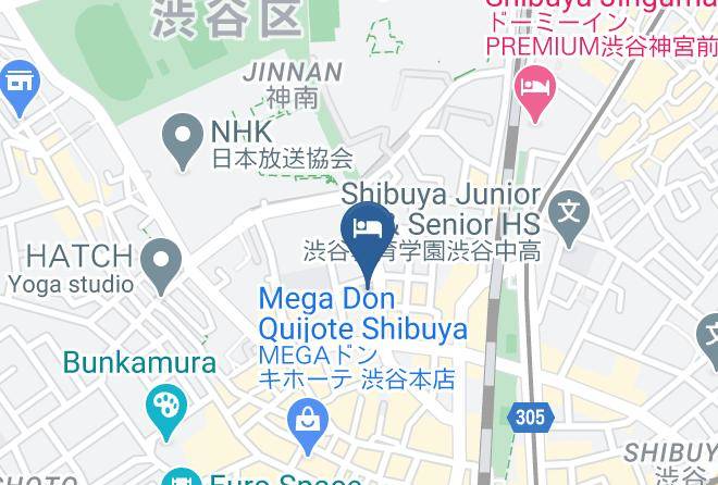 Shibuya Ward - Pronto Shibuya Tobu Hotel Maps