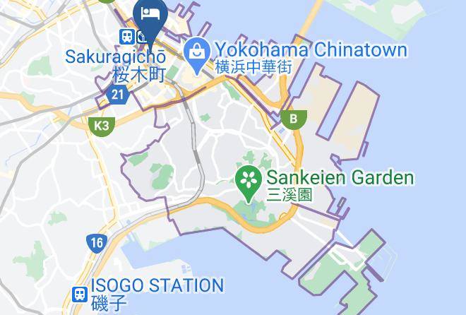 Yokohama City Naka Ward - Prostyle Prostyle Ryokan Yokohama Bashamichi Maps