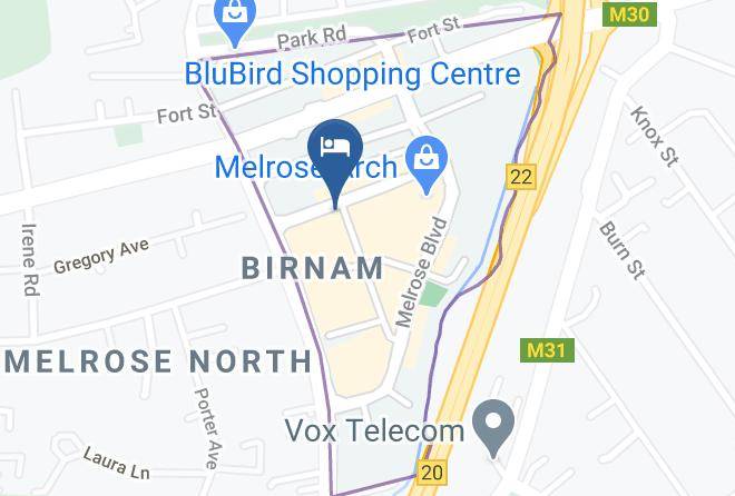 City Of Johannesburg - Protea Hotel Fire & Ice Johannesburg Melrose Arch Maps