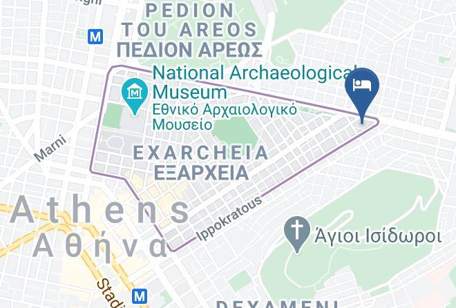 Central Athens - Proteas Hotel Maps