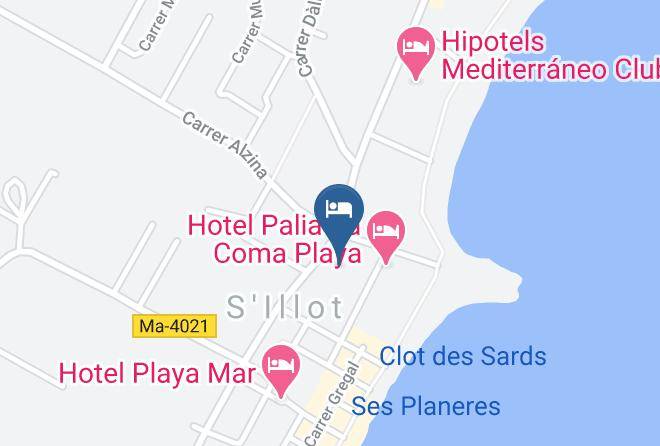 Baleares - Protur Palmeras Playa Hotel Maps