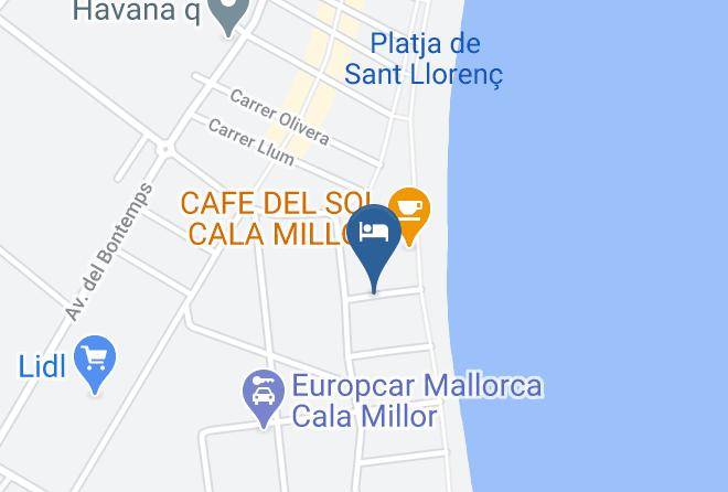 Baleares - Protur Playa Cala Millor Hotel Maps