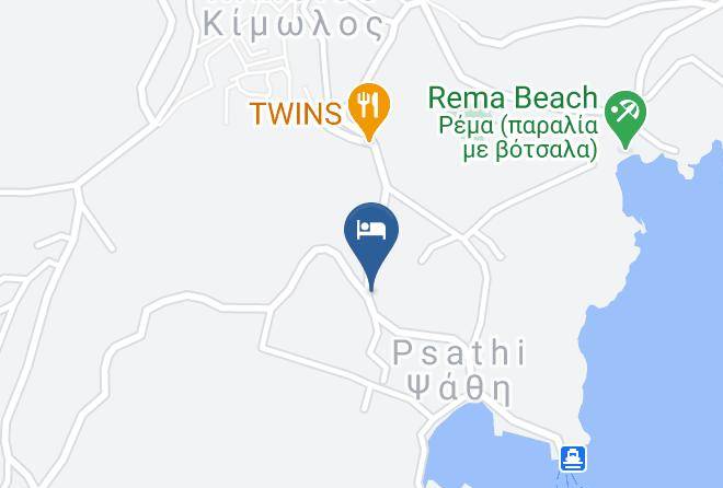 Psathaki Kimolos Map