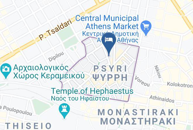 Central Athens - Psirri Place Inn Place Maps