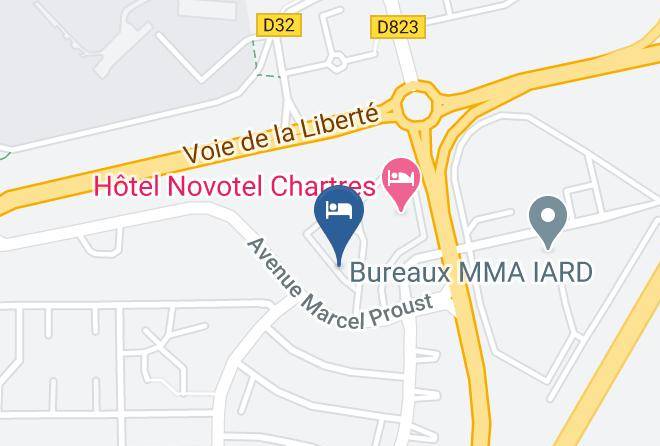 Eure Et Loir - Ptit Dej Hotel Chartres La Bonne Etoile Maps