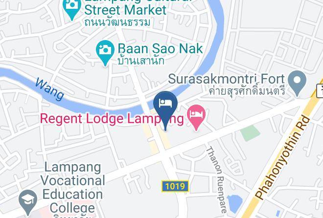 Amphoe Mueang Lampang - Puangpech Hotel Maps