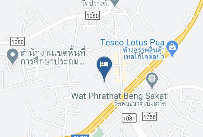 Amphoe Pua - Puathungjai Resort Maps
