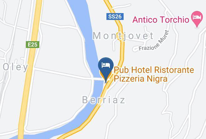Aosta - Pub Hotel Ristorante Pizzeria Nigra Maps