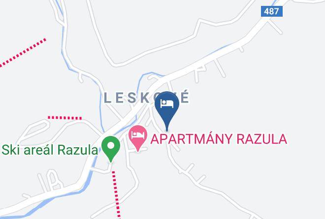 Vsetin - Pub Pod Pralesem Maps