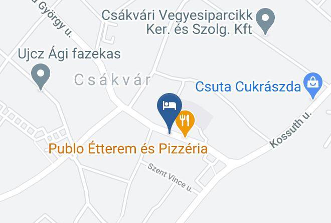 Csakvar - Publo Etterem Es Panzio Maps