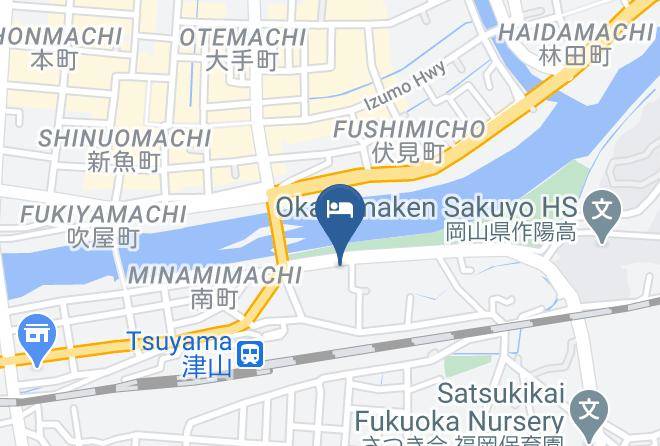 Tsuyama City - Puchi Hotel Yubara Resort Maps