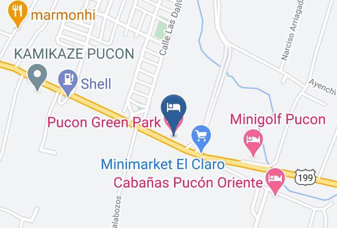 Cautin Province - Pucon Green Park Hotel Maps