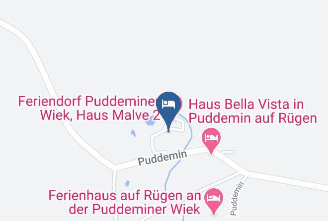 Vorpommern Rugen - Puddeminer Wiek Ferienhaus Hasel 1 Kiek Mol Rin Maps