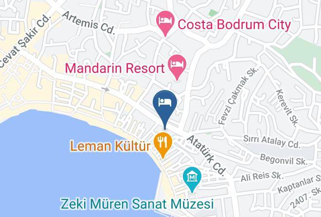 Bodrum - Pudra Otel Maps