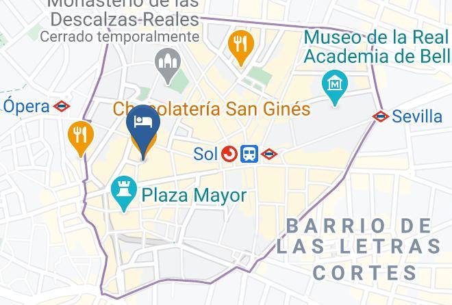 Madrid - Puerta Del Sol Center Maps