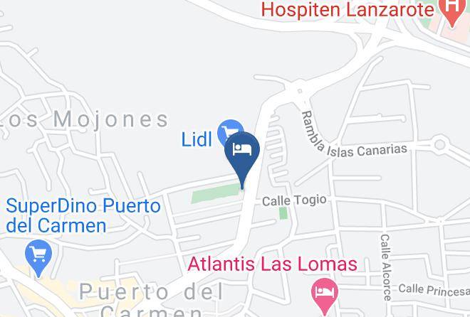 Las Palmas - Puerto Carmen Hotel Riversun Touristic Maps