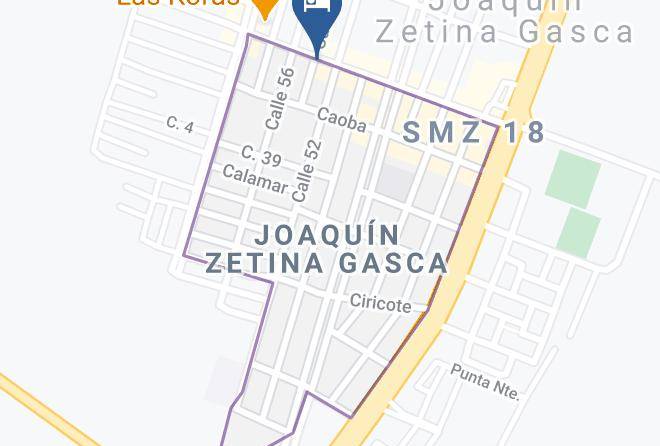 Puerto Morelos - Puerto Corcho Hotel Maps