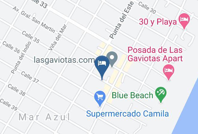 Villa Gesell - Puerto De Palos Cabanas En Mar Azul Maps