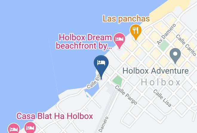 Lazaro Cardenas - Puerto Holbox Maps