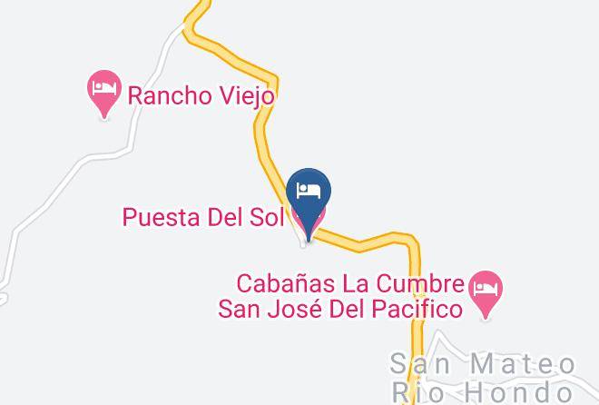 San Mateo Rio Hondo - Puesta Del Sol Hotel Maps