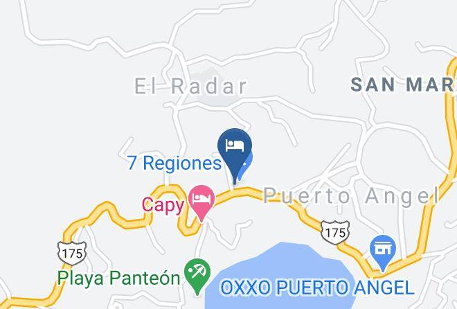San Pedro Pochutla - Puesta Del Sol Maps