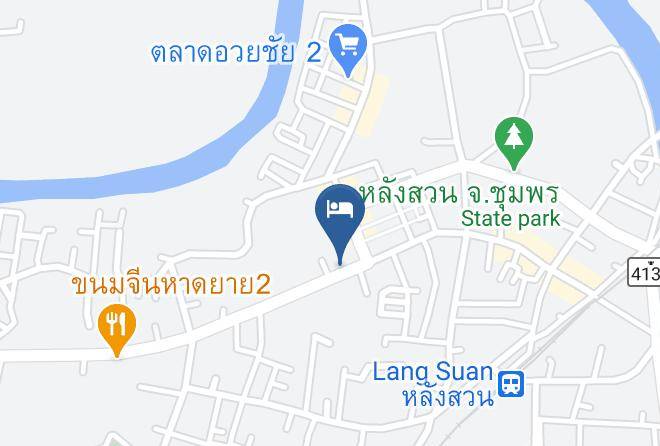 Amphoe Lang Suan - Pugdee Hotel Maps