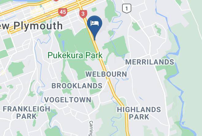 New Plymouth - Pukekura Motor Lodge Maps