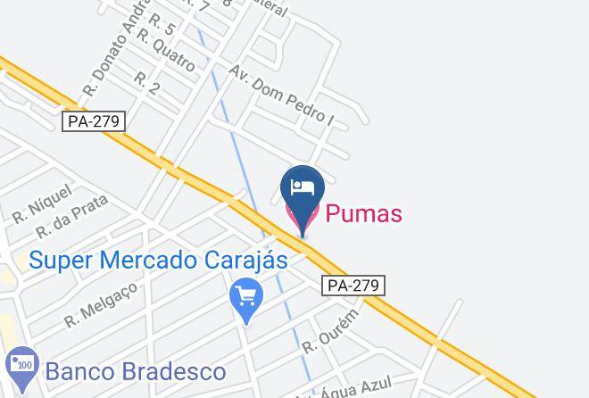 Tucuma - Pumas Hotel Maps