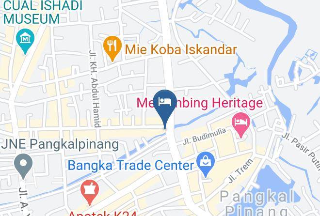 Kota Pangkal Pinang - Puncak Hotel Bangka Maps