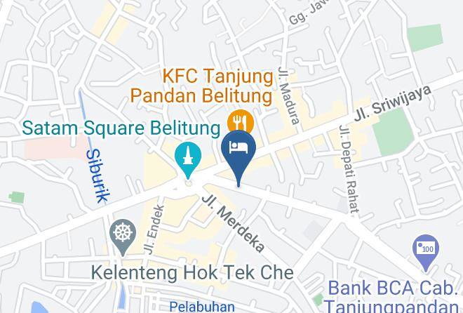 Belitung Regency - Puncak Hotel Belitung Maps