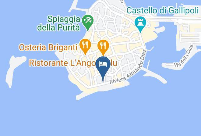 Lecce - Punta Cutieri Bed And Breakfast Maps
