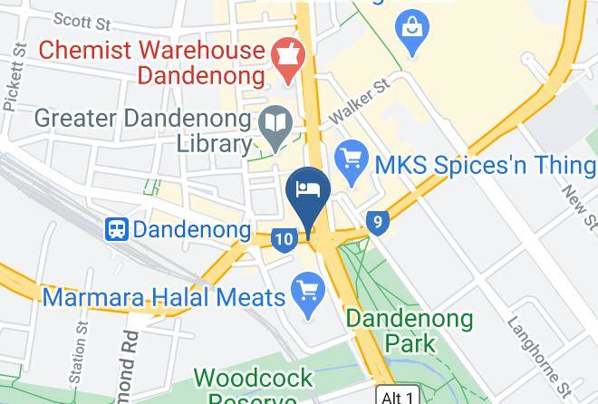 Greater Dandenong - Dandenong Cenrtal Apartment Hotel Maps