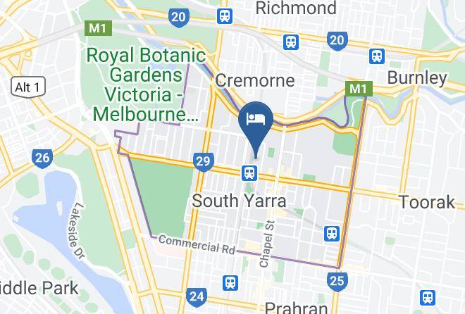Stonnington - Punthill Apartment Hotel South Yarra Maps
