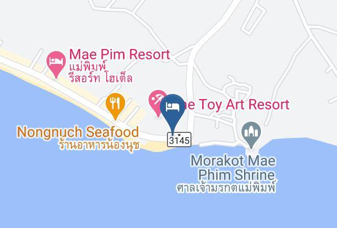 Amphoe Klaeng - Pupha Beach Resort Maps